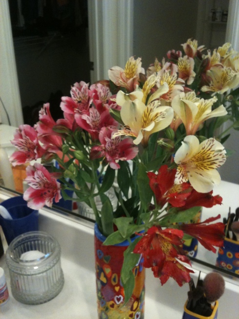 Ernie and I call these flowers "Alice Tromerias"